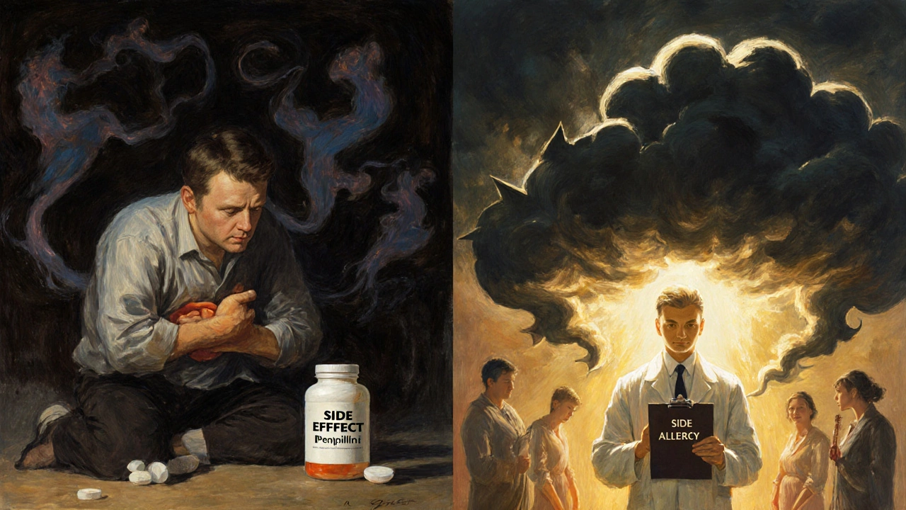 Difference Between Medication Side Effects and Allergic Drug Reactions